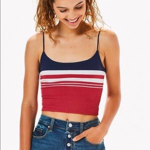 Ribbed Bungee Crop Top